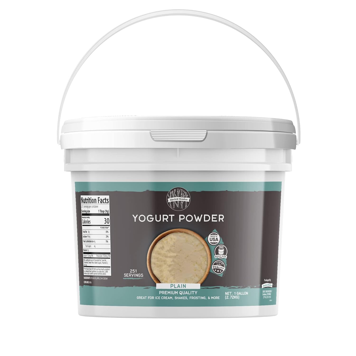 260103022143020_1 Birch & Meadow 1 Gallon of Yogurt Powder, Nutritious, From Non-fat Dry Milk - Image 1